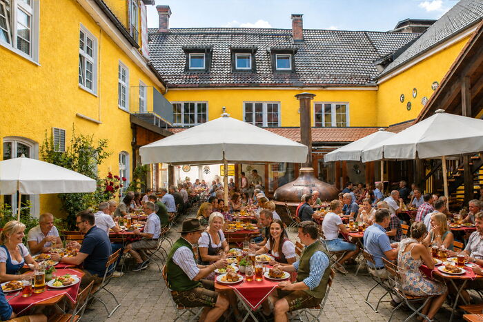 Biergarten Hotel Gasthof Post Nesselwang